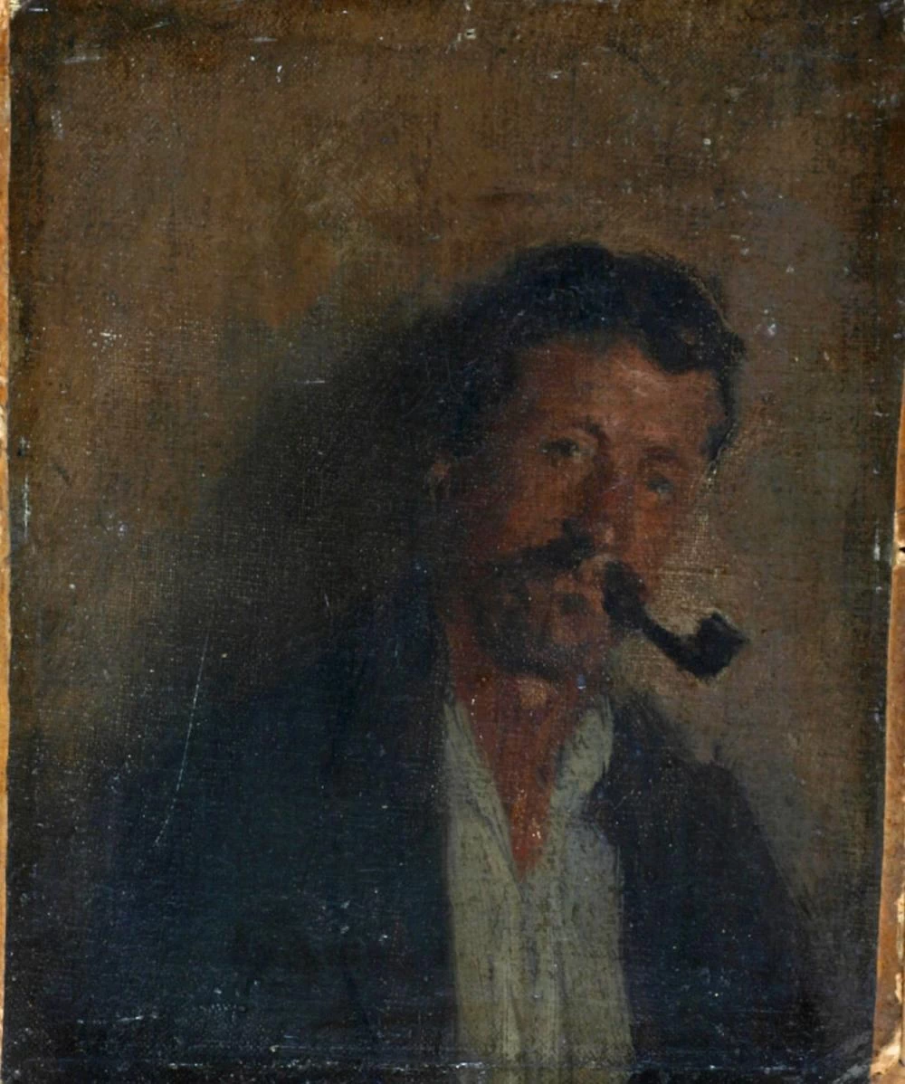 Uomo con la pipa